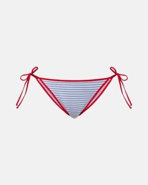 Prada Striped Bikini Bottoms - Pink