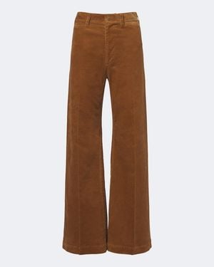 Polo Ralph Lauren Cotton Corduroy Wide-Leg Pants - Brown