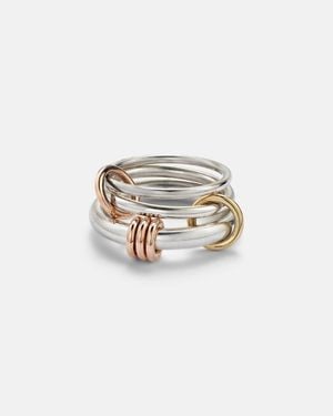 Spinelli Kilcollin Ring Orion Aus Sterlingsilber Mit 18Kt Gelb- Und Rosegold - Weiß