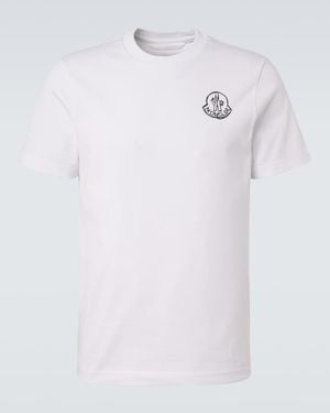 Moncler T-Shirt En Coton - Blanc