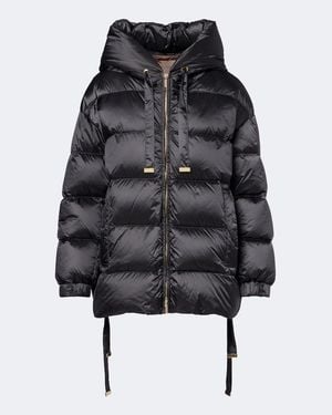 Max Mara Veste Doudoune A Capuche - Noir