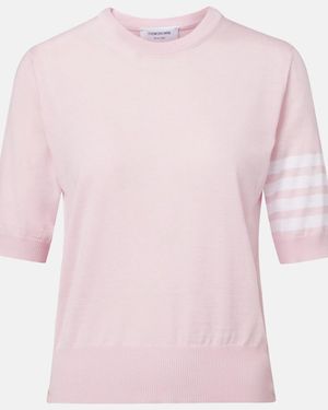 Thom Browne 4-Bar Wool Jumper - Pink