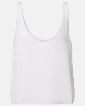 Leset Ari Crepe Tank Top - White