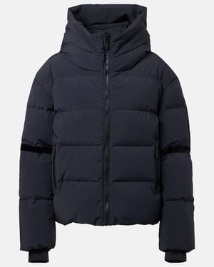Fusalp Barsy Velvet-Trimmed Down Ski Jacket - Blue