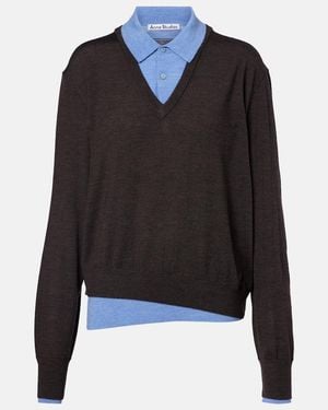 Acne Studios Pullover Aus Wolle - Schwarz