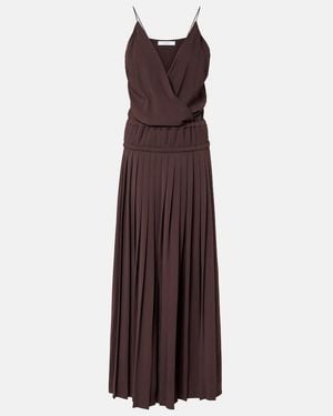 Ferragamo Vestido De Fiesta Fruncido - Morado