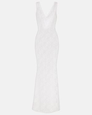 Bananhot Adel Sheer Lace Maxi Dress - White