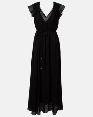 Eres Concert Silk Maxi Dress - Black