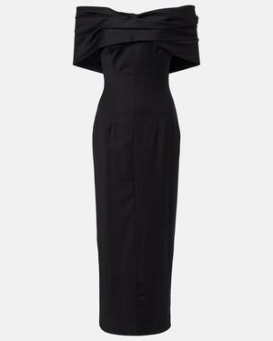 TOVE Perrine Wool Maxi Dress - Black