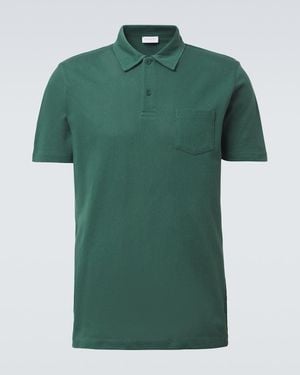 Sunspel Polo De Algodon - Verde
