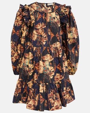 Ulla Johnson Rhea Floral Cotton Poplin Minidress - Multicolour