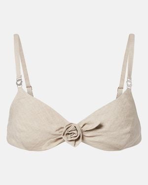 Coperni Bralette Aus Leinen - Natur