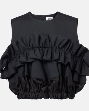 Noir Kei Ninomiya Top En Laine - Noir