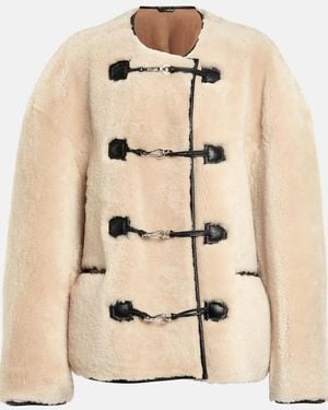 TOTEME Teddy Relaxed-fit Shearling Jacket - Natural