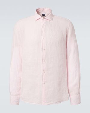 Fedeli Linen Shirt - Pink