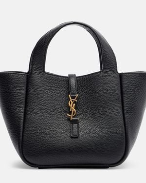 Saint Laurent Bolso Le 5 A 7 Bea Baby De Piel - Negro