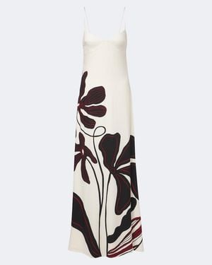 Cala De La Cruz Pontevedra Floral Maxi Dress - White