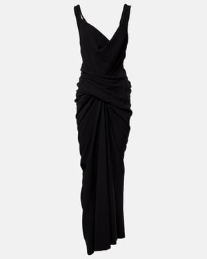 Rick Owens Strutter Gathered Maxi Dress - Black