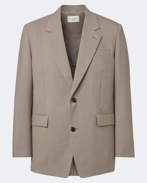 Saint Laurent Blazer Aus Wolle Und Mohair - Braun