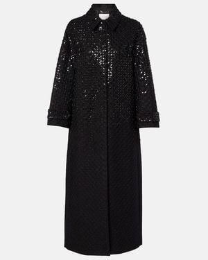 Dorothee Schumacher Manteau Sparkling Emotions A Sequins - Noir