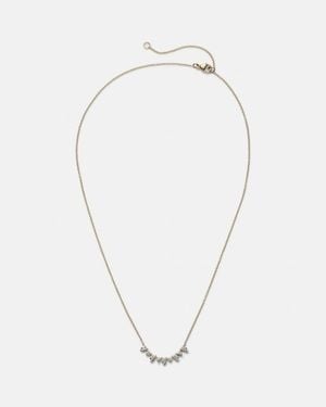 STONE AND STRAND Perfect Pear 10Kt Necklace With Diamonds - Metallic
