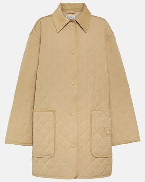 TOTEME Oversized Quilted Jacket - Natural