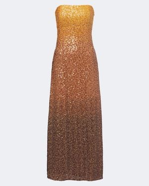 Christopher Esber Ombre Sequined Gown - Brown