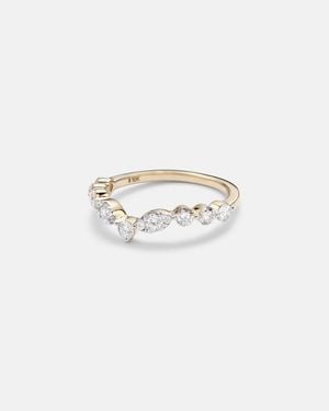 STONE AND STRAND Muse Tiara 10Kt Ring With Diamonds - Metallic
