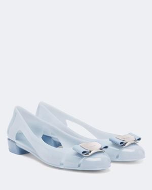 Ferragamo Nara Ballet Flats - Blue