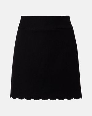Chloé High-Rise Cotton Miniskirt - Black