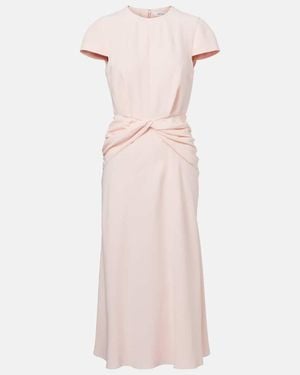 McQueen Midikleid Aus Crepe - Pink
