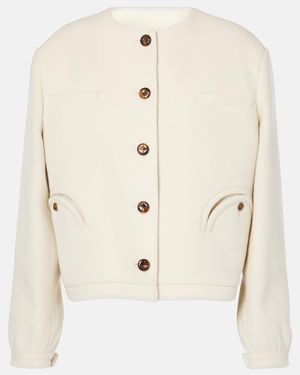 Blazé Milano Gliss Wool And Cashmere-Blend Jacket - Natural