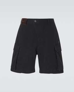 JW Anderson Twisted Cotton Shorts - Black