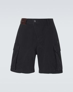 JW Anderson Twisted Cotton Shorts - Black