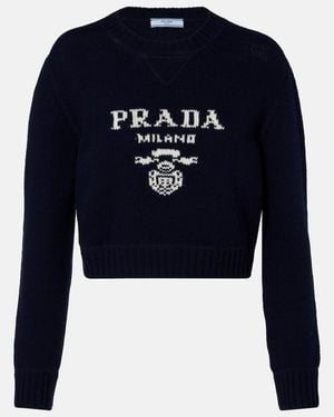 Prada Wool And Cashmere Jumper - Blue