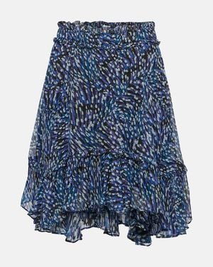 Isabel Marant Bedruckter Minirock Viera - Blau