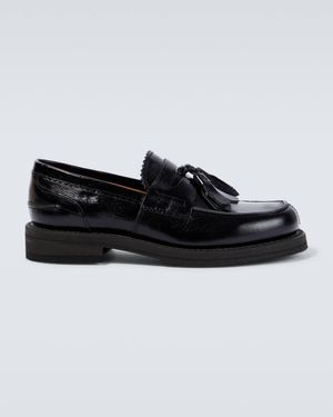 Our Legacy Tassel Patent Leather Penny Loafers - Black