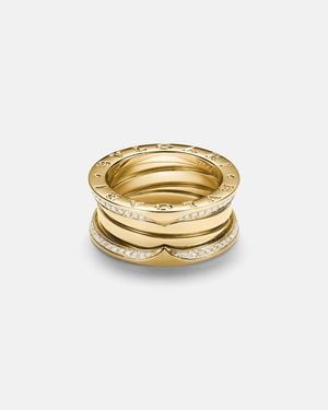 BVLGARI Ring B.Zero1 Aus 18Kt Gelbgold Mit Diamanten - Mettallic