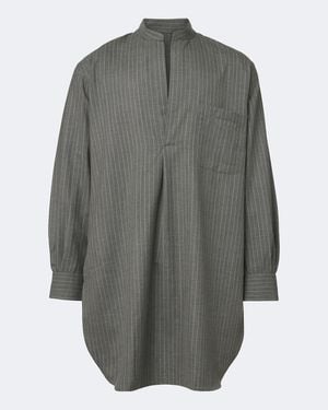STÒFFA Camisa De Lana A Rayas - Gris