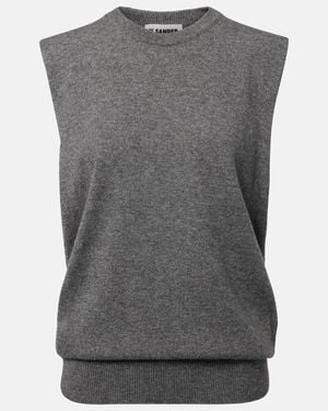 Jil Sander Cashmere Sweater Vest - Grey