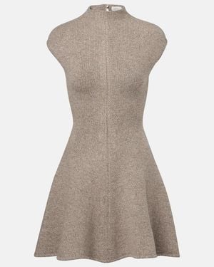 Magda Butrym Cashmere-Blend Minidress - Brown