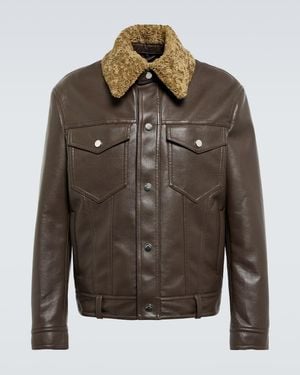 Nanushka Boyce Regenerated Leather Jacket - Green