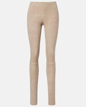 Stouls Carolyn Suede Leggings - Natural