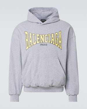 Balenciaga Boxing Lined Hoodie Regular Fit - Grey