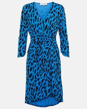 Diane von Furstenberg David Midi Dress - Blue