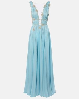 Costarellos Vestido De Fiesta Adornado - Azul
