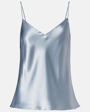Galvan London Ischia Satin Camisole - Blue