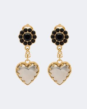 Dolce & Gabbana Clip-Ohrringe Sacro Cuore - Mettallic