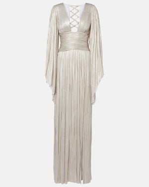 Maria Lucia Hohan Draped Silk Gown - Natural