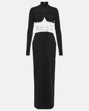 Christopher Kane Abito Lungo Con Cut-Out - Nero